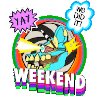 Saturday Morning Friday Sticker
