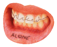Teeth Ya Feel Me Sticker by L Devine