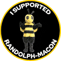 Buzz Yellowjackets Sticker by Randolph-Macon College