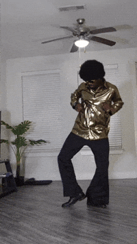 samtupalouki dance 80s disco afro GIF