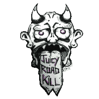 juicyroadkill devil jr juicy disturbed Sticker