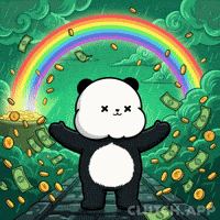 St Patricks Day Good Luck GIF by Kanpai Pandas