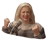 Happy Christina Pazsitzky Sticker by YMH Studios