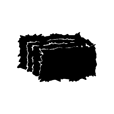 Hay Bale Cow Sticker by NordenMfg