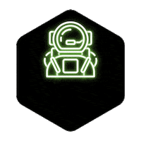storymaker_agency space neon story astronaut Sticker