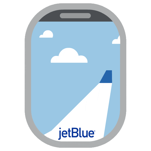 Flying Here We Go Sticker by JetBlue