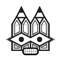 Scared Look Sticker by Stamatia Alexaki