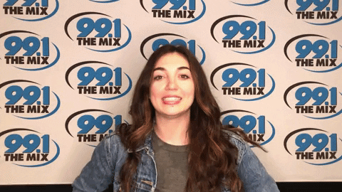 Excited Radio GIF by 99.1 The Mix