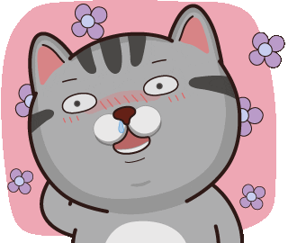 Cat Blush GIF by VITA VITA ‧ 塔仔不正經