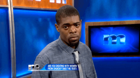 Stare Cheating GIF by The Maury Show