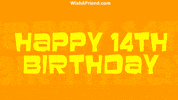 Happy Birthday GIF by wishafriend