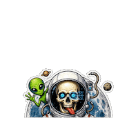 Skull Luna Sticker
