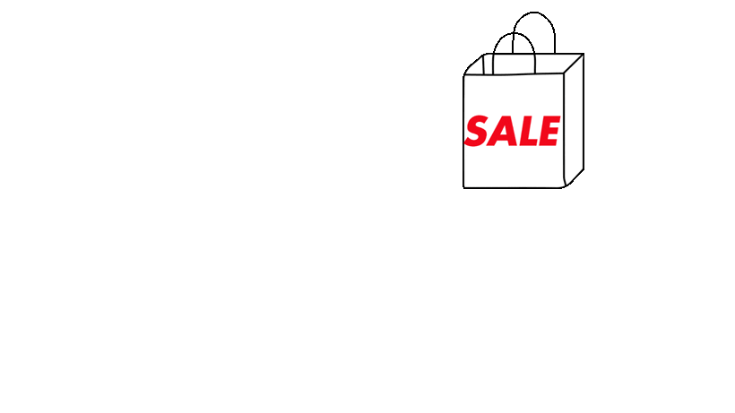 Shopping Sale Sticker by COMMON HEPATICA