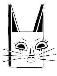 Cat Screw You Sticker by Sam Grinberg