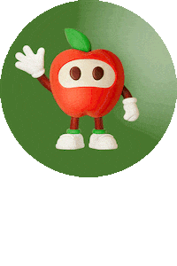 Apple Eating Sticker by elbe-obst