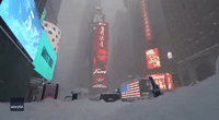 Nor’easter Buries New York’s Times Square in Snow