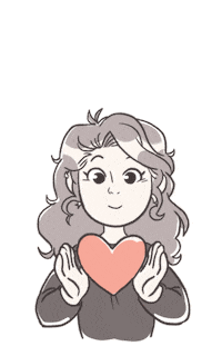 jooartiste love thank you amour coeur Sticker