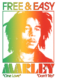 Bob Marley Smoke Sticker by Free & Easy