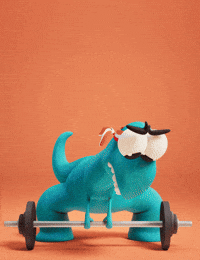 Fitness Trying Hard GIF by Claynosaurz