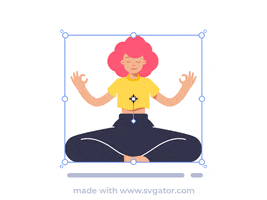 Girl Floating GIF by SVGator