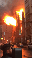 Video Shows Flames Consuming Manhattan Cathedral