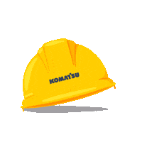 Helmet Safety First Sticker by Komatsu