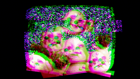 Bijuarugomi giphyupload tv glitch baby GIF