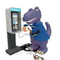 T Rex Sticker Sticker by jjjjjohn