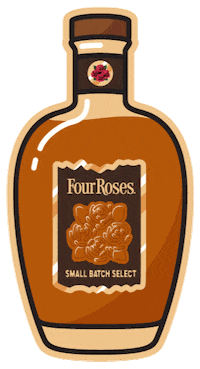 Cheers Drinks Sticker by Four Roses Bourbon