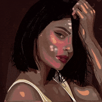 Kylie Jenner Illustration GIF