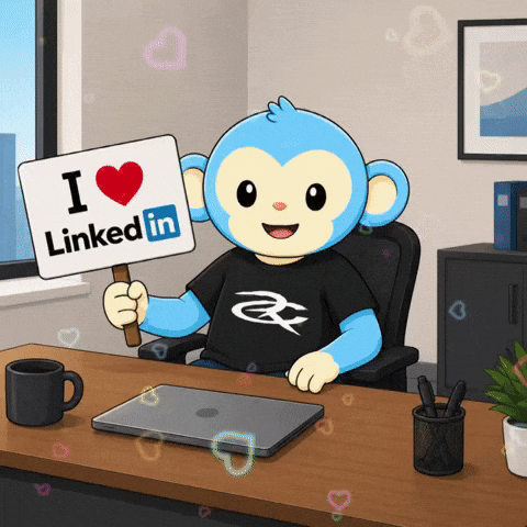 Blue Monkey GIF by Respective