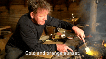 Gold And Orange Sunset