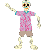Day Of The Dead Dance Sticker by Mía Hotels