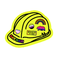 Gay Pride Rainbow Sticker by Build California