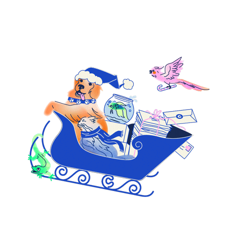 Chewy Claus Sticker by Chewy