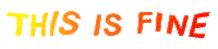 Text Orange Sticker