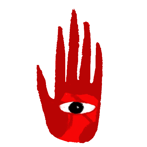 Eye Hand Sticker by hduartesn