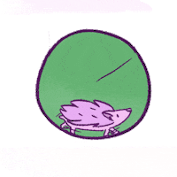 quesito-artstyle run hedgehog quesito Sticker