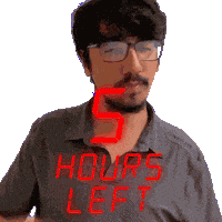 5 Hours Sticker