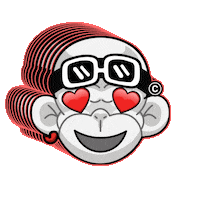 In Love Hearts Sticker by Zhot Shop