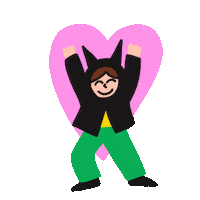 balade love heart comic amour Sticker
