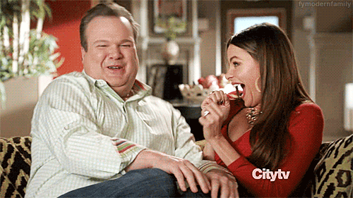 excited modern family GIF