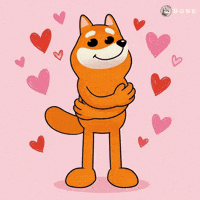 Floating Hearts Loving GIF by BONK