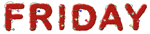 Red Friday Christmas Sticker