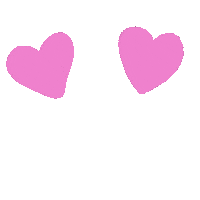 miwoems love heart pink eyes Sticker