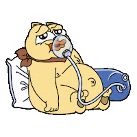 Stressed Too Much Sticker by ChonkyCom