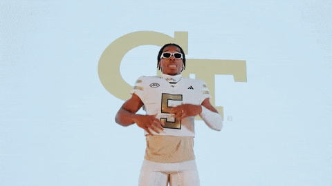 Georgia Tech Football Sport GIF by Georgia Tech Yellow Jackets