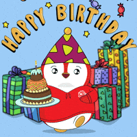 Happy Birthday GIF by Pudgy Penguins