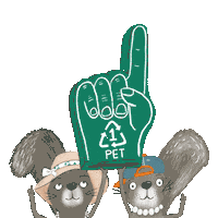 KeepAmericaBeautiful 1 pet recycling number 1 Sticker