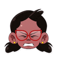 Angry Cross Sticker by Gashhuds